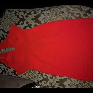 Simple red Calvin Klein dress